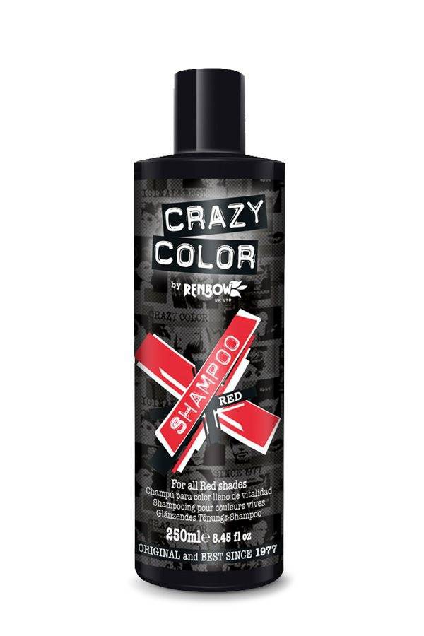 CRAZY COLOR Shampoo Red - For all red shades 250 ml