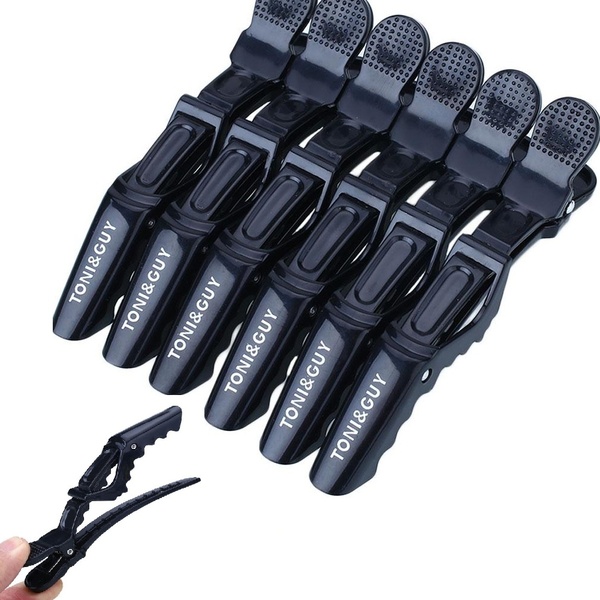 TONI & GUY krokodil csipesz PIROS (6 db/csomag)