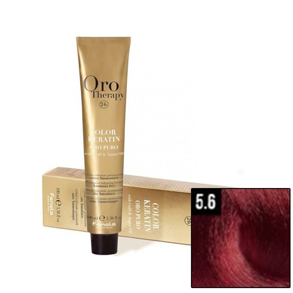 FANOLA ORO Therapy 24K Ammonia Free Permanent Color 5.606 100 ml