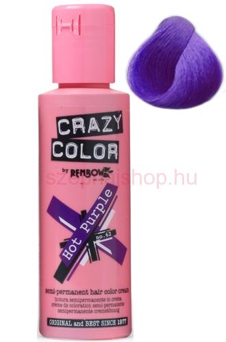 Crazy Color 62 Hot Purple 100 ml (sötét lila)