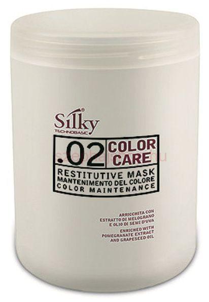 Silky COLOR CARE Restitutive Mask - színvédő, újraépítő pakolás 1000 ml
