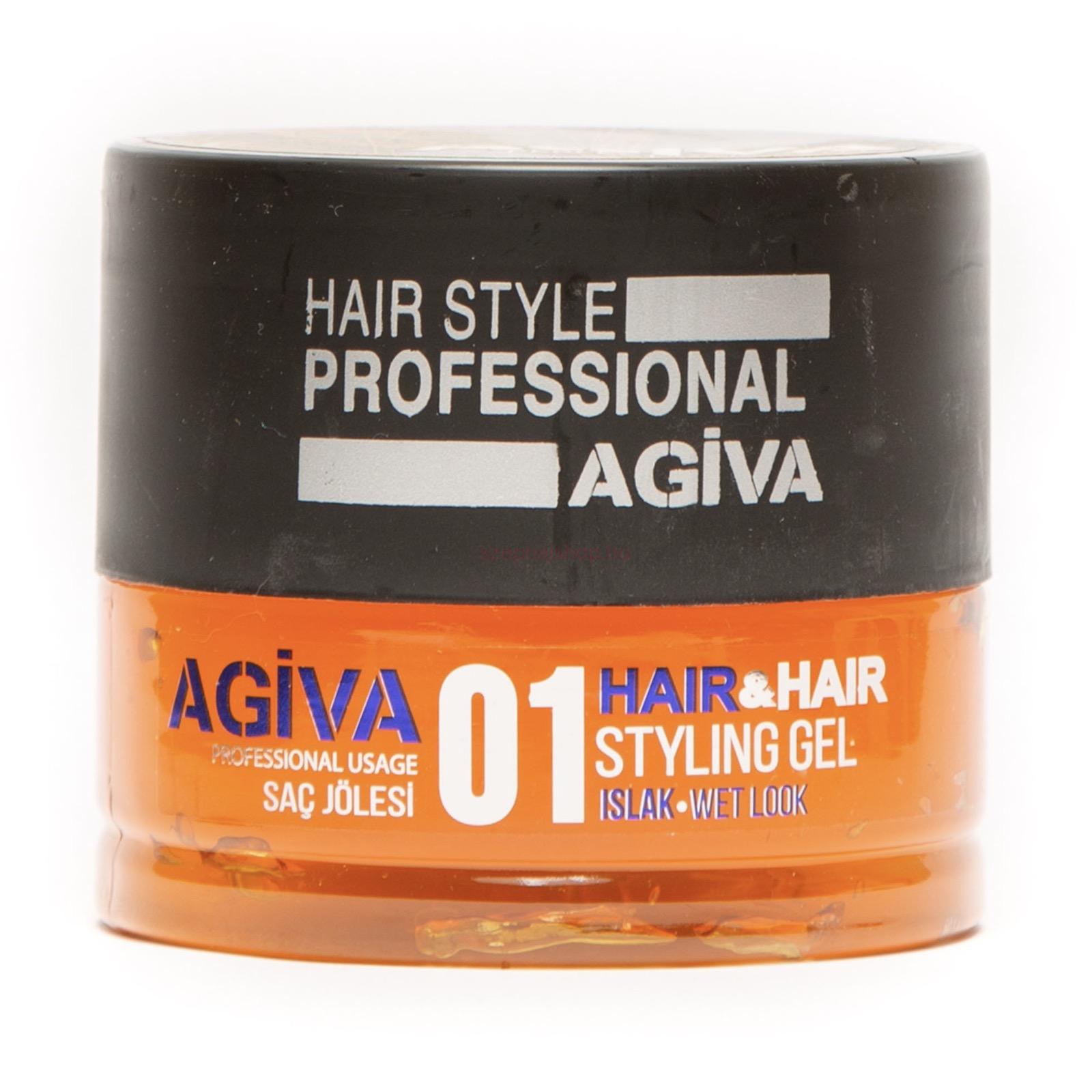 AGIVA Hair Styling Gel 01 Wet Look Medium Hold 700 ml