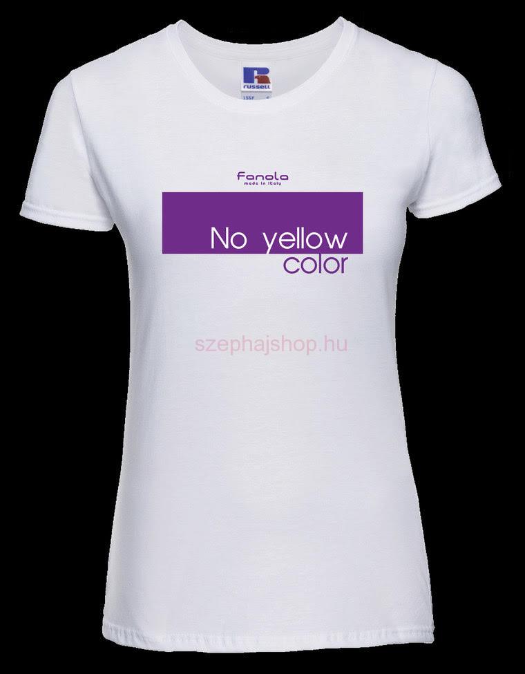 FANOLA No Yellow Fodrász póló (Fehér)