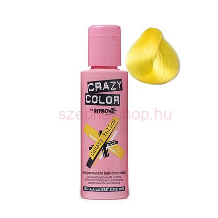 Crazy Color 49 Canary Yellow100 ml (Kanári sárga)