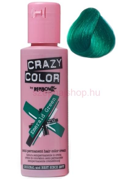 Crazy Color 53 Emerald Green 100 ml (Smaragd zöld)