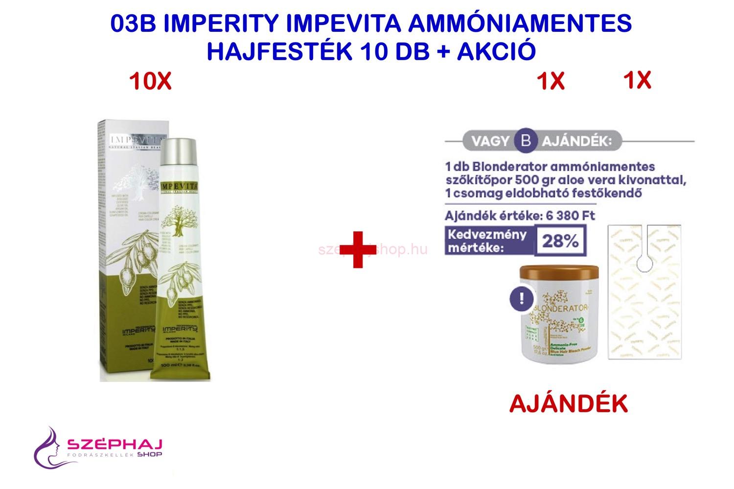 03B IMPERITY IMPEVITA Ammóniamentes hajfesték 100 ml 10+ AKCIÓ