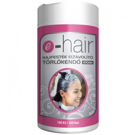E-Hair Hajfesték eltávolító törlőkendő (100 db)