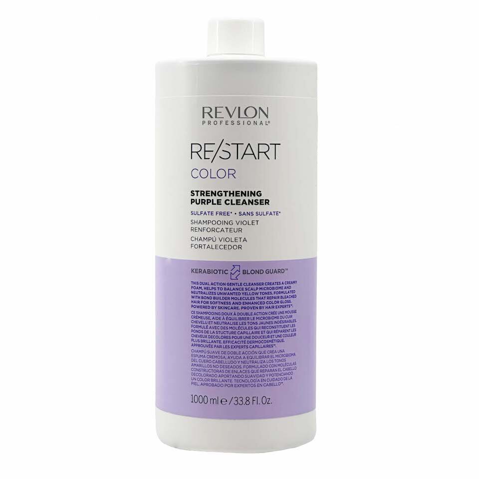 REVLON RE/START Color Purple Hajerősítő, Hamvasító Lila Sampon 1000 ml