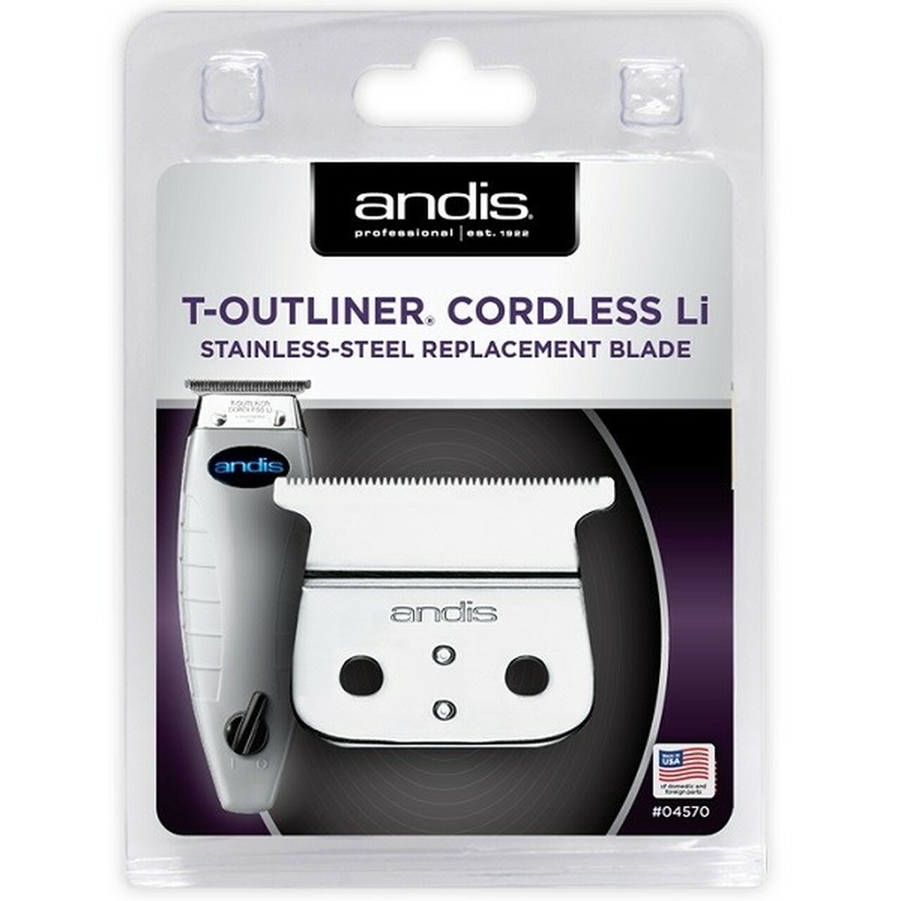 Andis Cordless T-Outliner® Li Cserélhető Rozsdamentes T- Penge 04570
