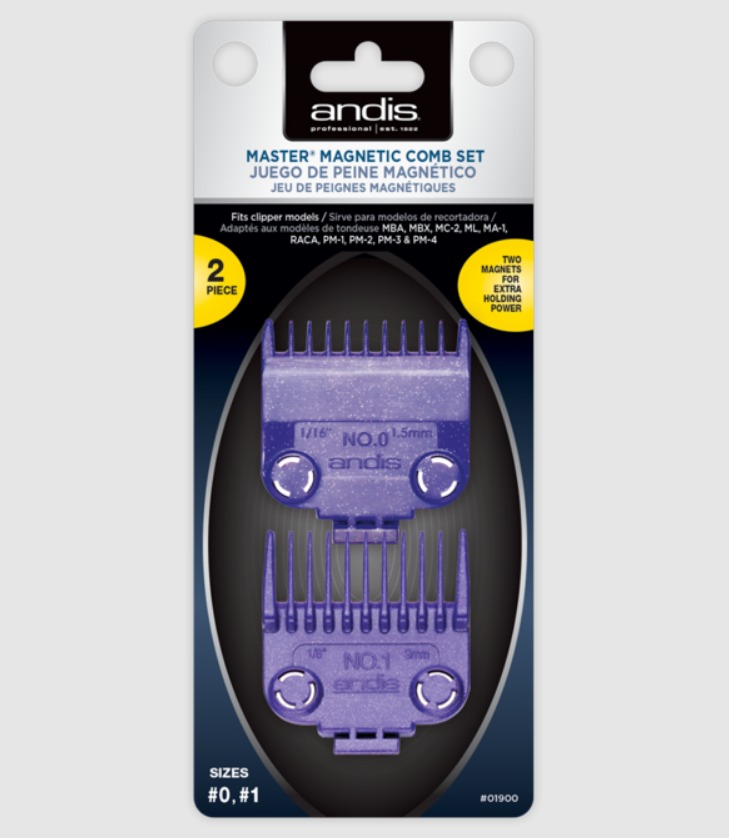 Andis Master® Magnetic toldófésű Dual Pack 1,5mm- 3mm 01900