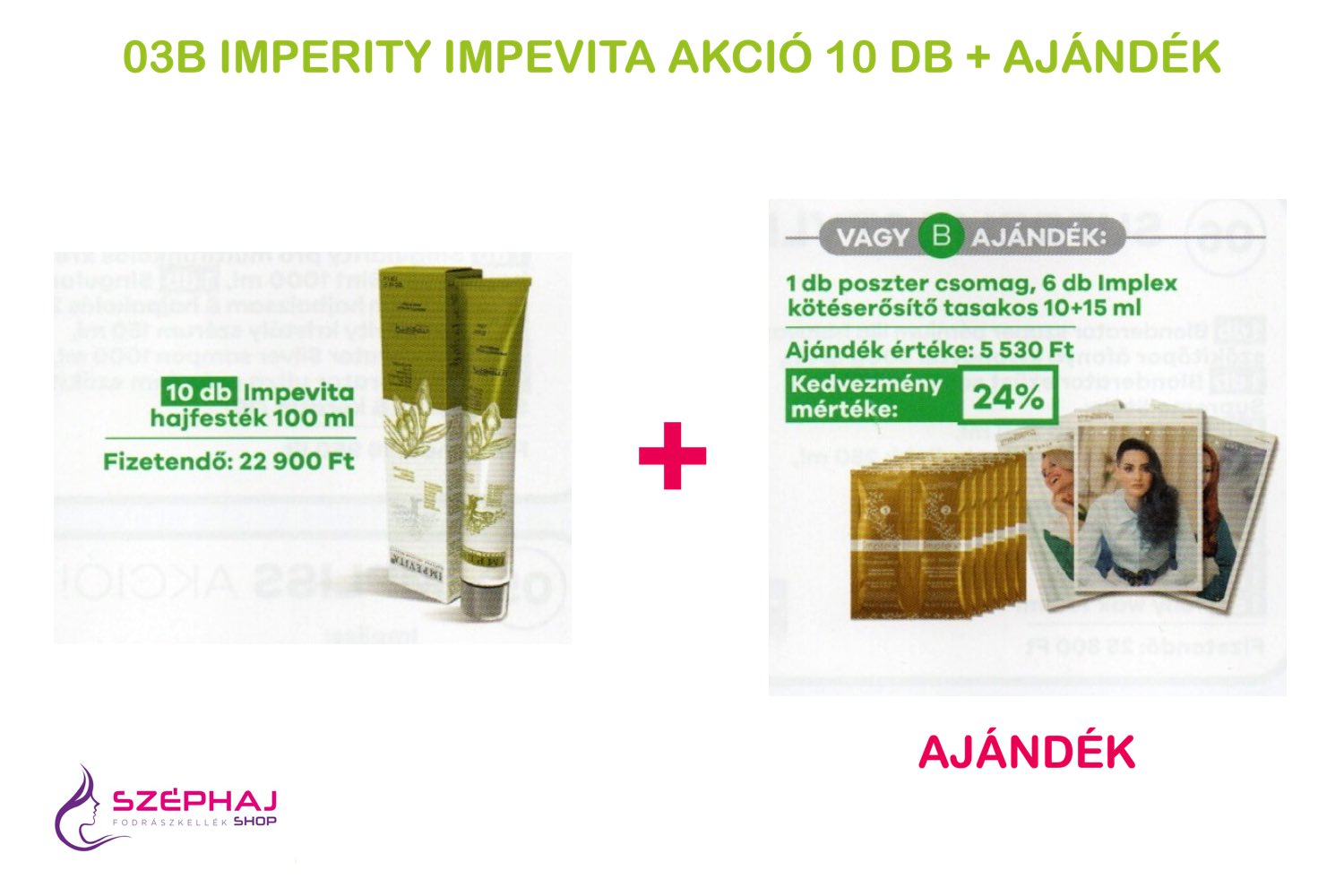 03B IMPERITY IMPEVITA Ammóniamentes hajfesték 100 ml 10+ AKCIÓ