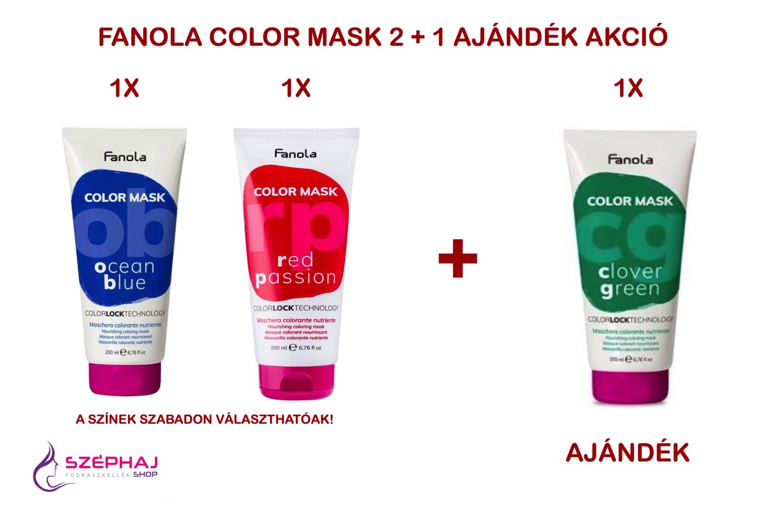 FANOLA Color Mask 2+1 AKCIÓ