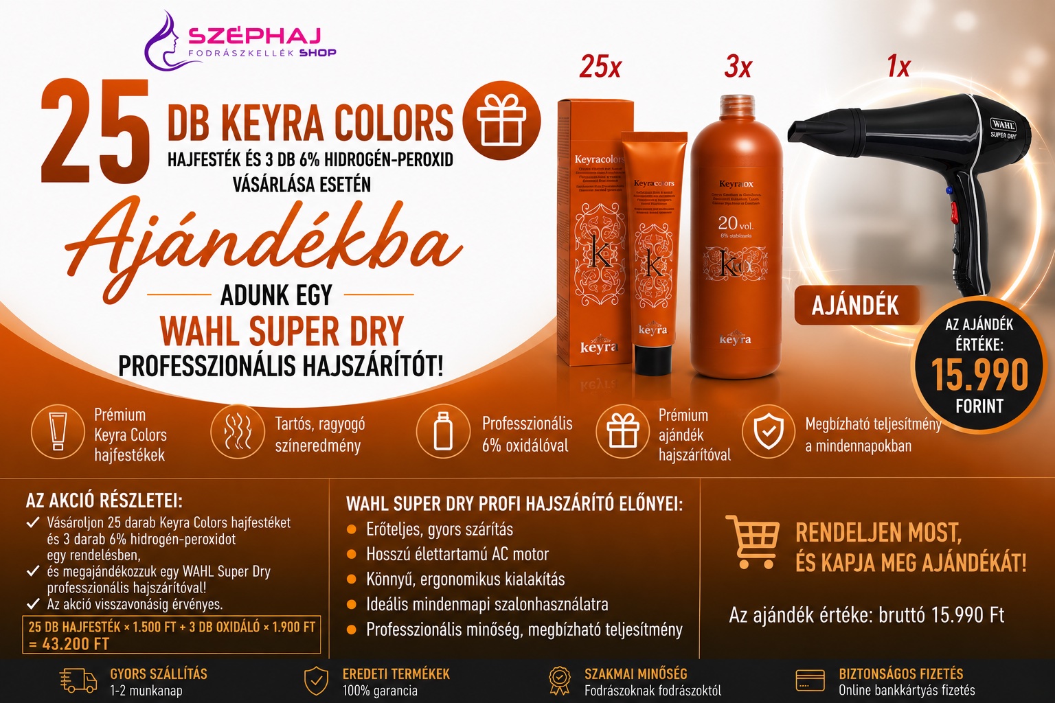 KEYRA PRO WAHL SUPER DRY AKCIÓ