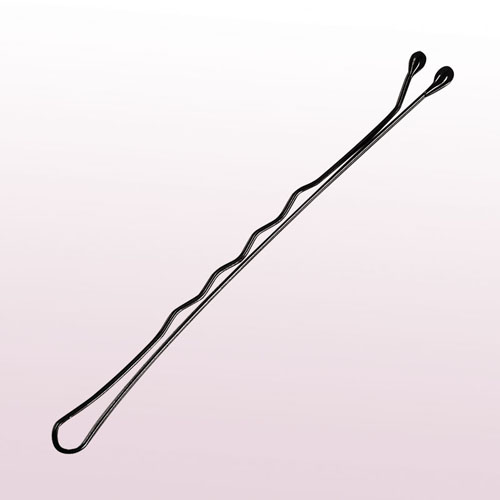 Comair Hullámcsatt gombos 7 cm fekete (24db)