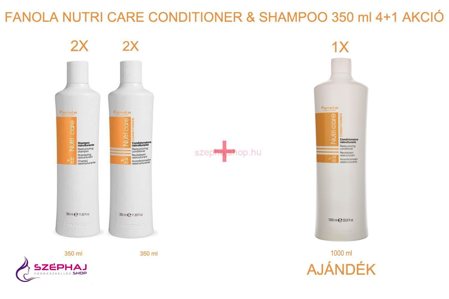FANOLA Nutri Care Sampon és Maszk 350 ml 4+1 AKCIÓ