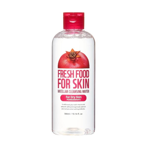 FRESH FOOD FOR SKIN-SMINKLEMOSÓ MICELLÁS VÍZ SZÁRAZ BŐRRE (GRÁNÁTALMA) 300ML 