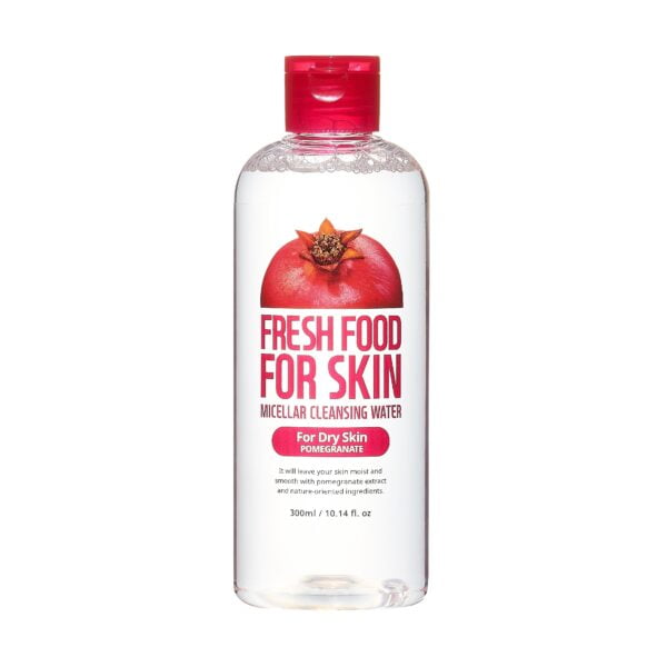 FRESH FOOD FOR SKIN-SMINKLEMOSÓ MICELLÁS VÍZ SZÁRAZ BŐRRE (GRÁNÁTALMA) 300ML 