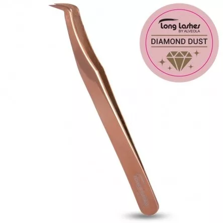 Long Lashes Diamond Dust Volume szempilla csipesz gyémántpor fejjel