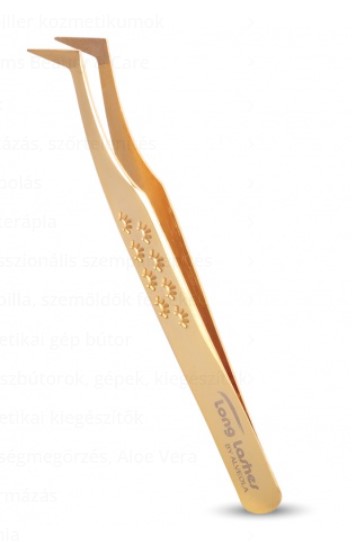 Long Lashes Pro Fiber L- alakú Volume csipesz - arany