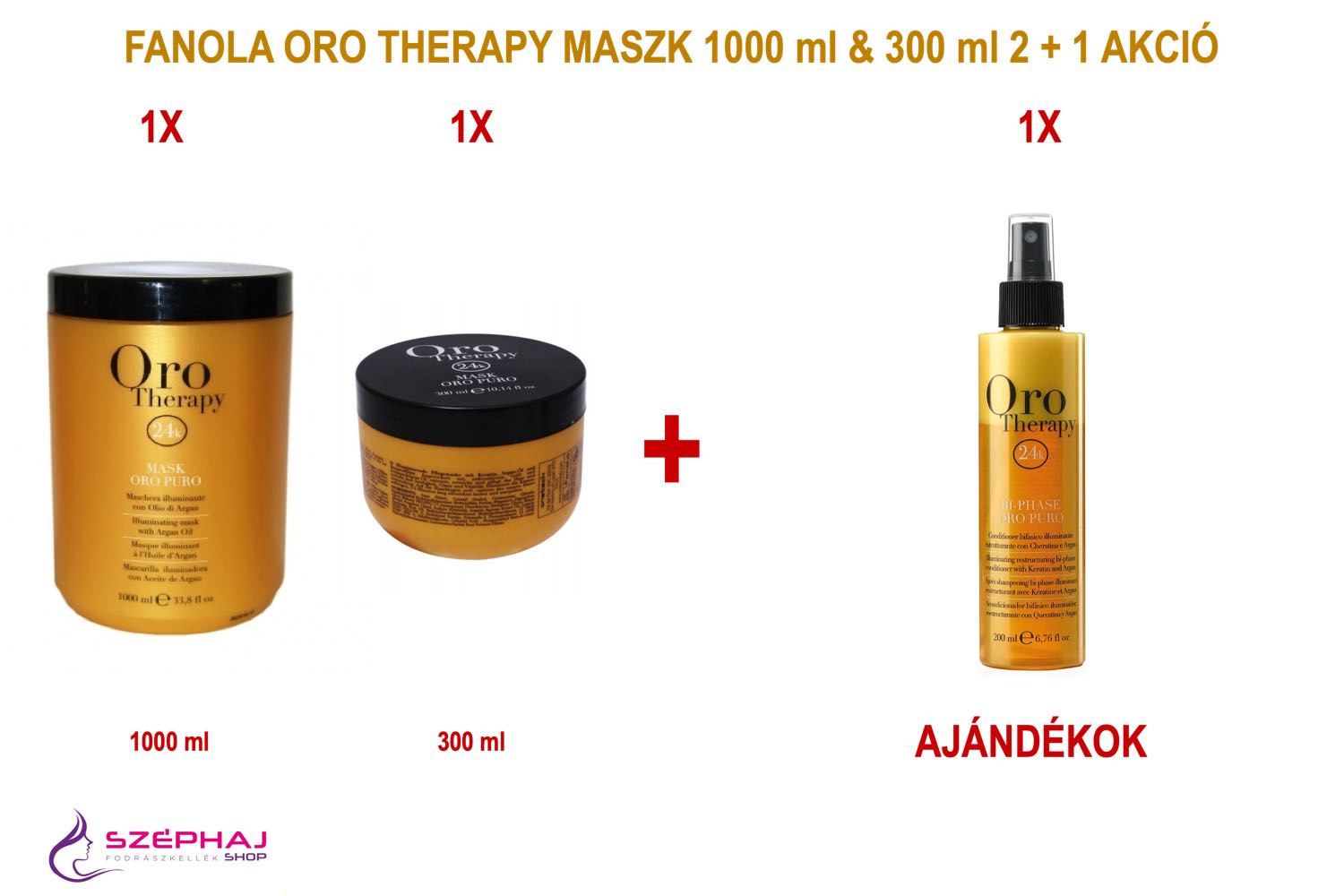 FANOLA ORO Therapy  Mask 1000 ml & 300 ml 2+1 AKCIÓ
