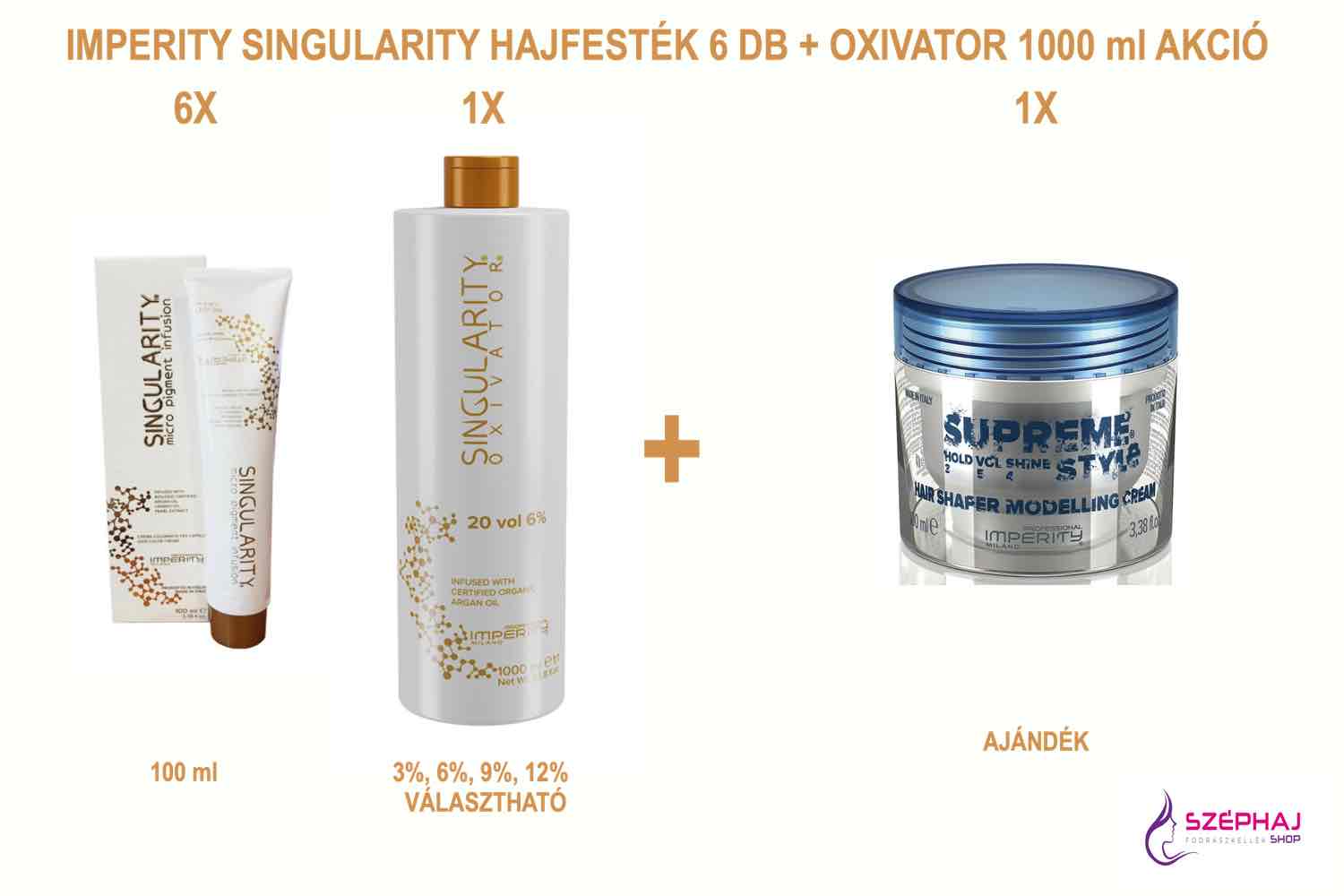 01A IMPERITY Singularity Hair Color 6 + OXIVATOR 1000 ml AKCIÓ
