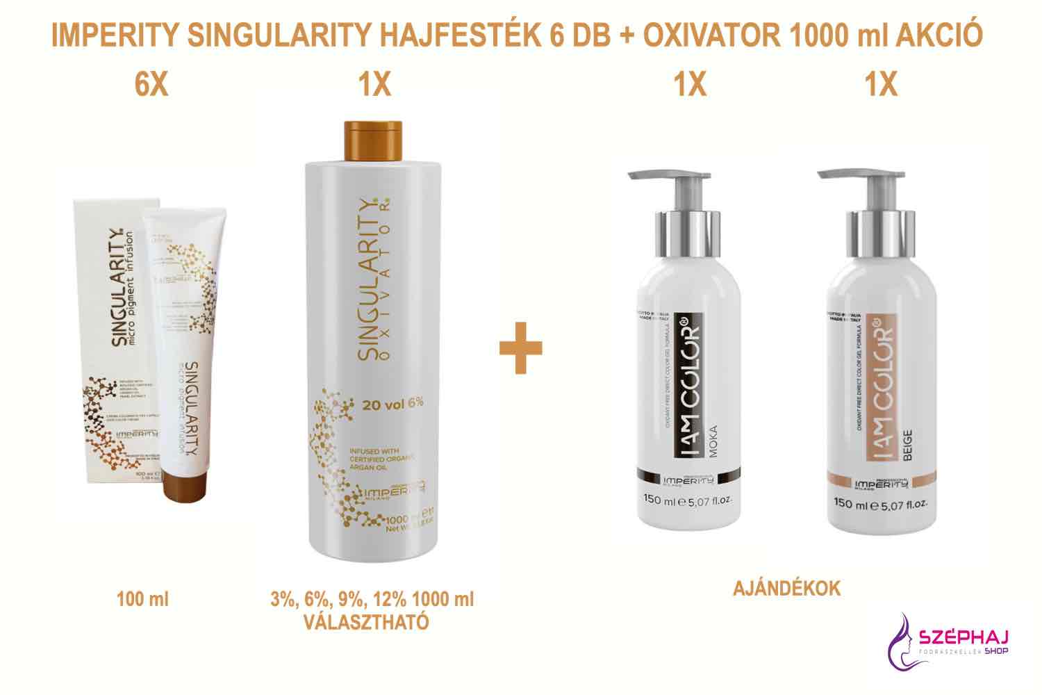 01C IMPERITY Singularity Hair Color 6 + OXIVATOR 1000 ml AKCIÓ