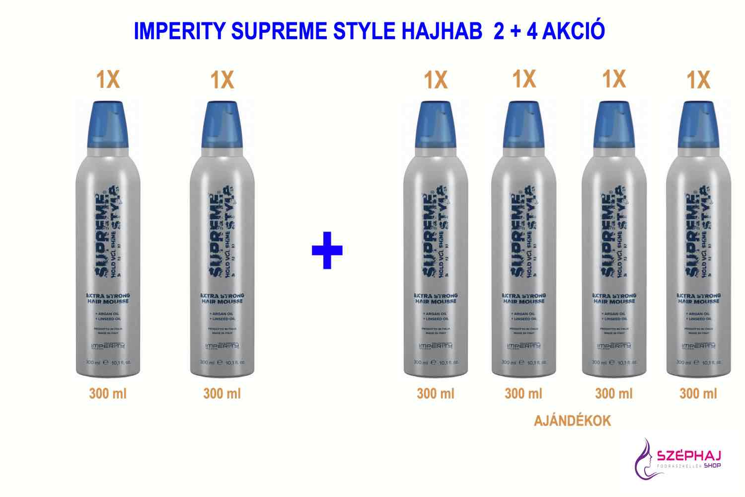 08A IMPERITY Supreme Style Extra Erős Hajhab 300 ml 2+4 AKCIÓ