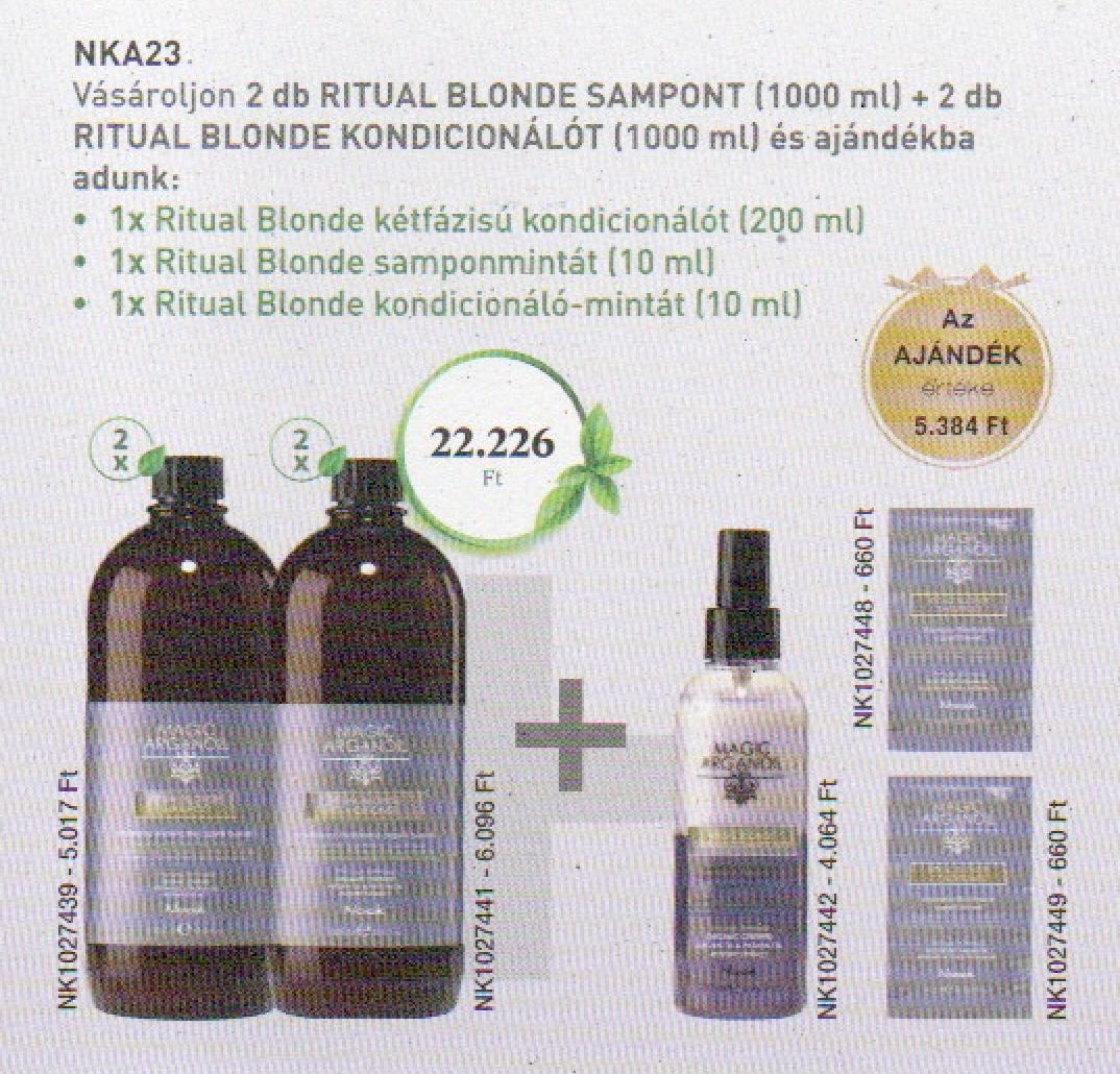 NKA23 NOOK RITUAL BLONDE 4+3 AKCIÓ