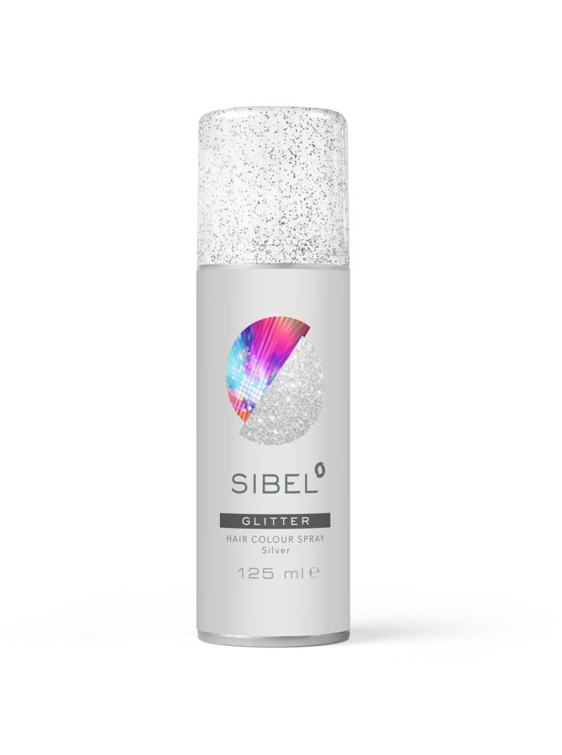 SIBEL GLITTER Hair Colour Spray (Silver) 125 ml