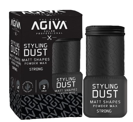 AGIVA Hair Styling Powder Wax 02 Black Strong Hold 20g
