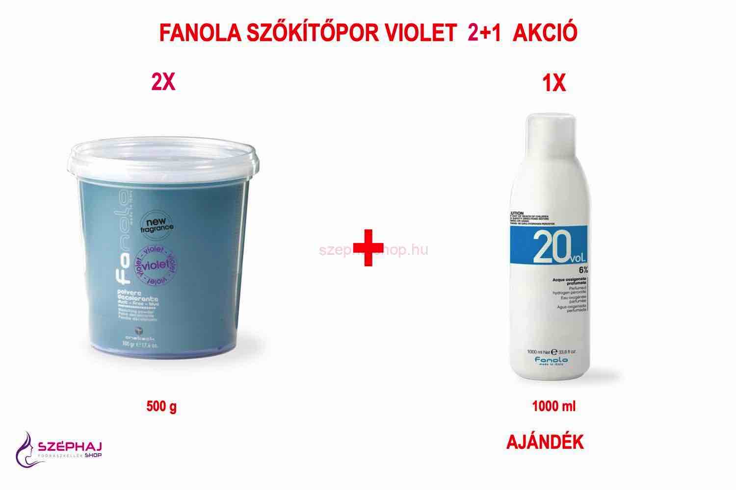 FANOLA Bleach Powder Violet 500 g 2+1 AKCIÓ