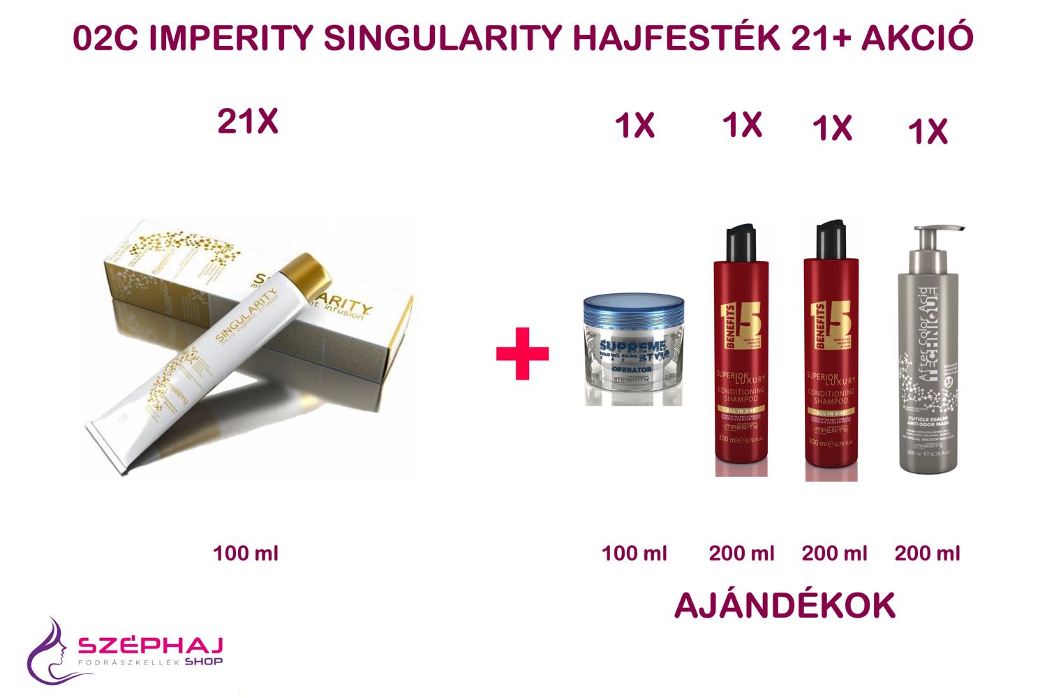 02C IMPERITY Singularity Hair Color Cream 100 ml 21+ AKCIÓ