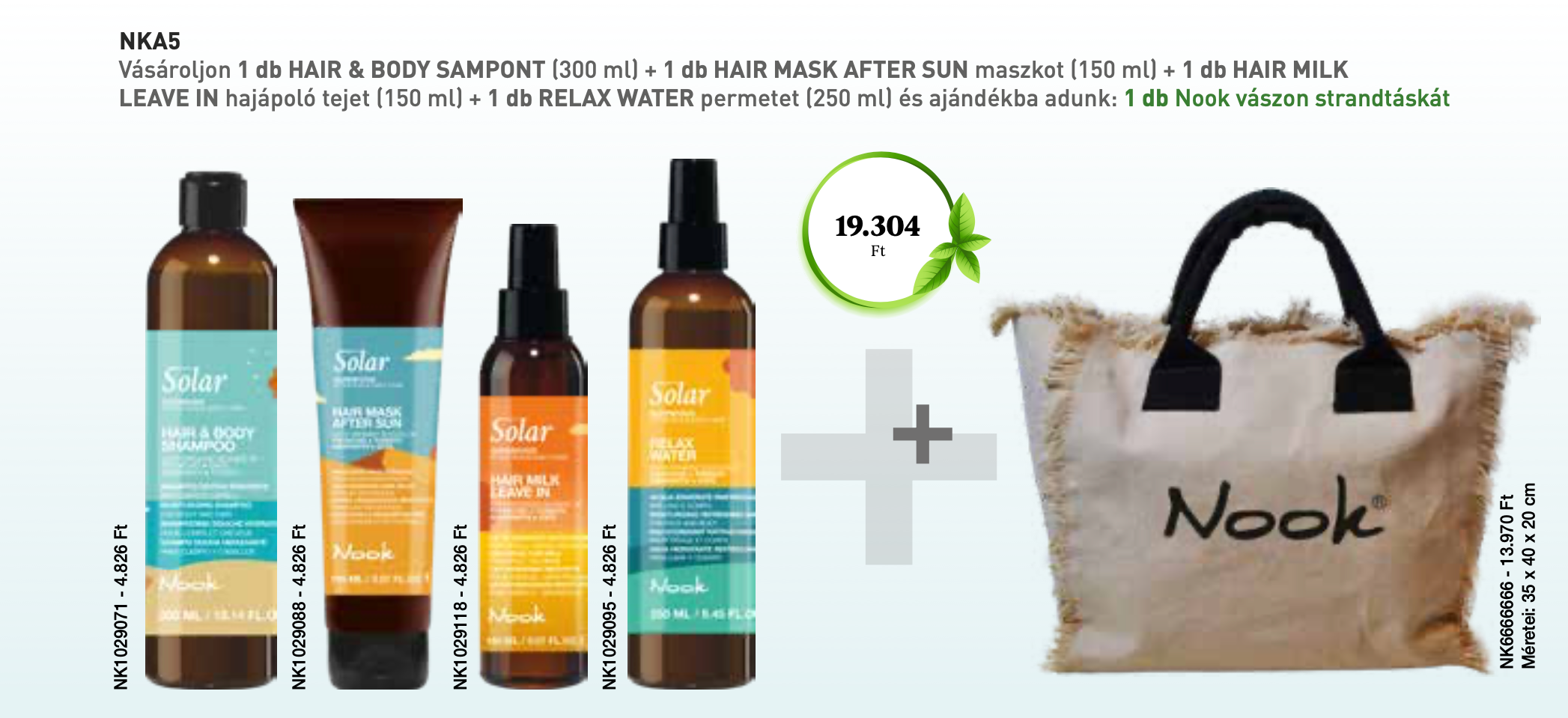NKA5 NOOK SOLAR SUPERFOOD After Sun & Daily Care 4+1 AKCIÓ