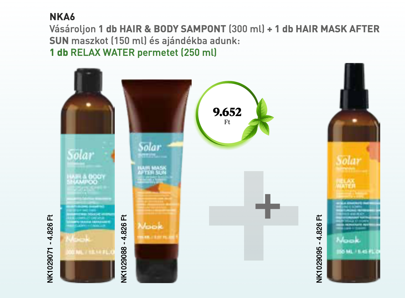 NKA6 NOOK SOLAR SUPERFOOD After Sun & Daily Care 2+1 AKCIÓ