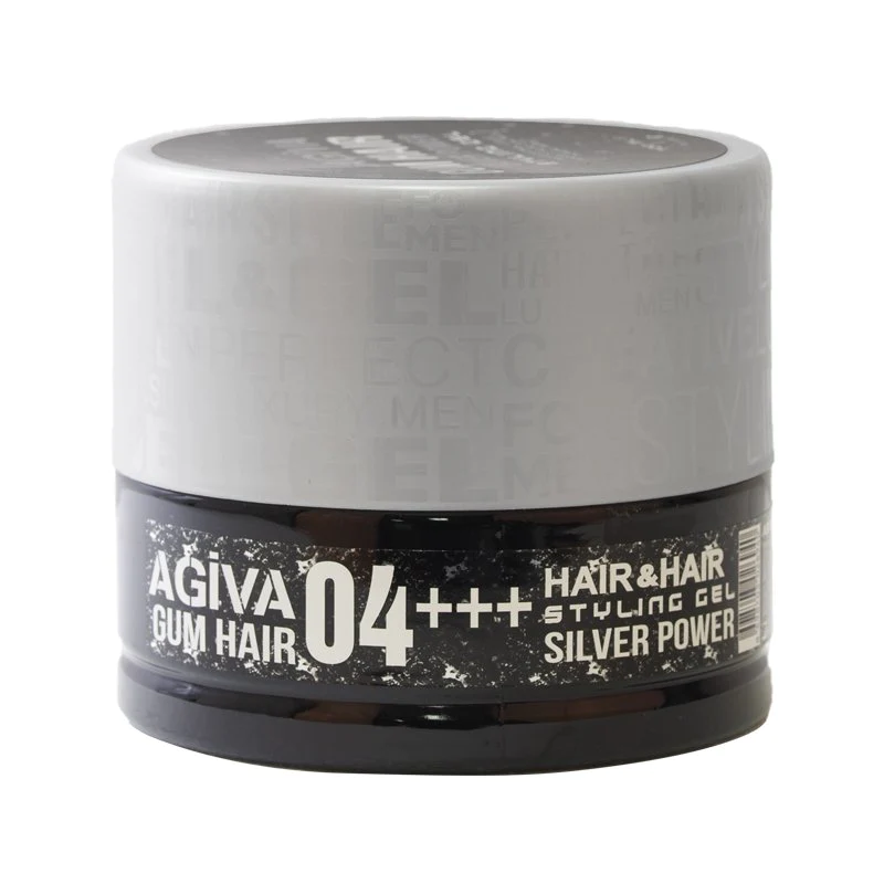 AGIVA Gum Hair 04+++ Silver Power Styling Gel 700 ml