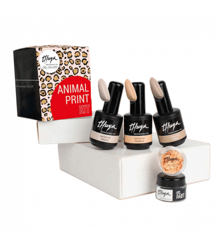 THUYA Animal print kit Géllakk szett 3x14ml + 5g