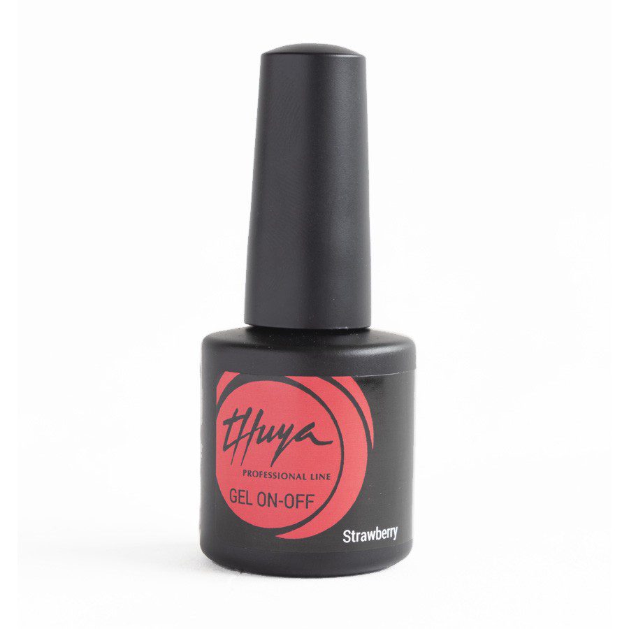 THUYA permanent nail polish gel On-Off Géllakk- Strawberry 7 ml