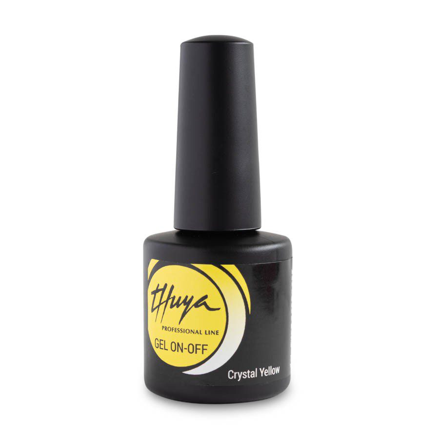 THUYA permanent nail polish gel On-Off Géllakk- Crystal yellow 7 ml