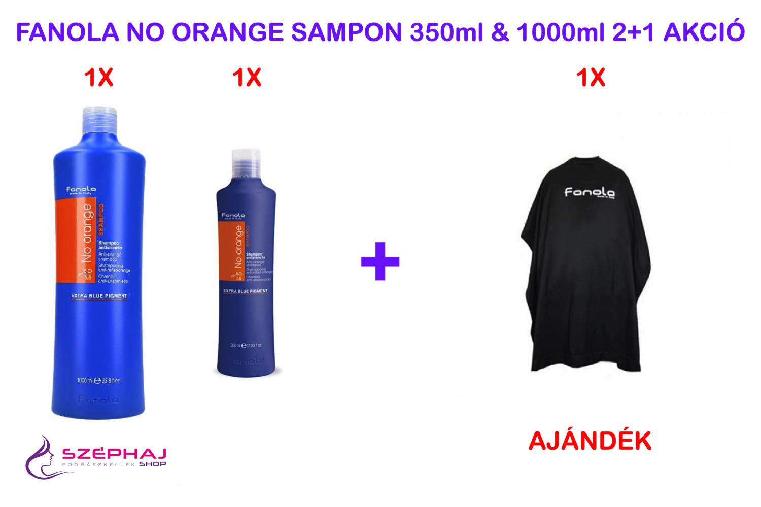 FANOLA No Orange Shampoo 350 ml & 1000 ml 2+1 AKCIÓ