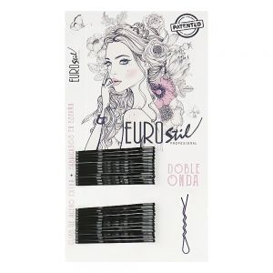 Eurostil Hullámcsatt Fekete 5 cm ferde 24db/csomag 04934/50