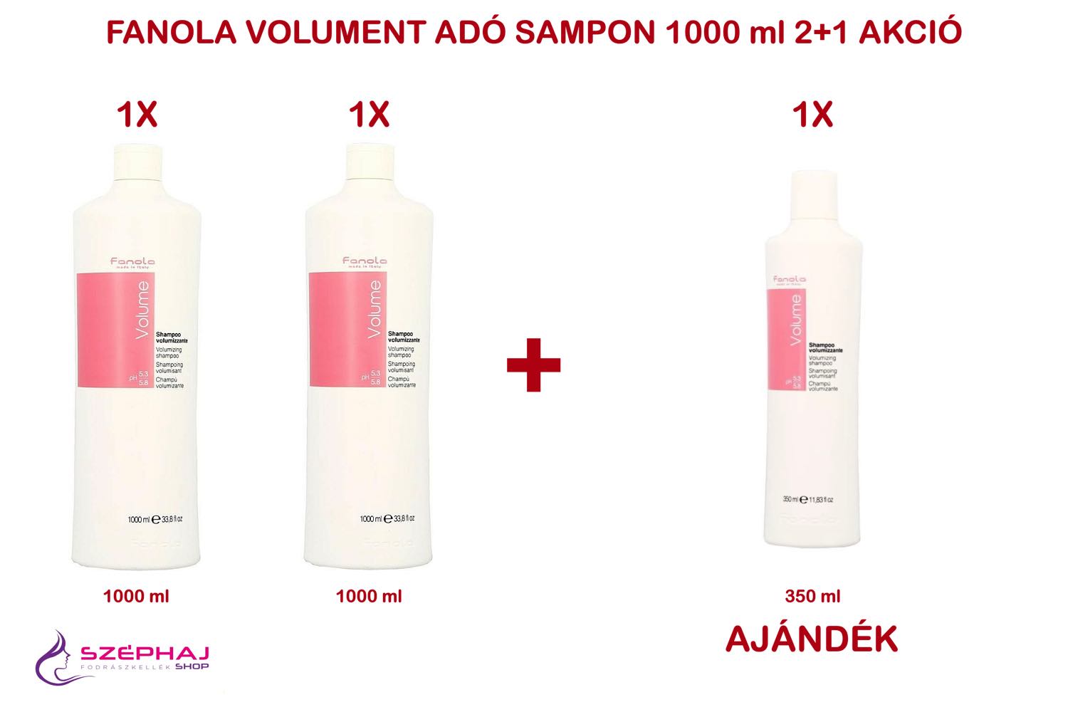 FANOLA Volume Shampoo 1000ml  2+1 AKCIÓ