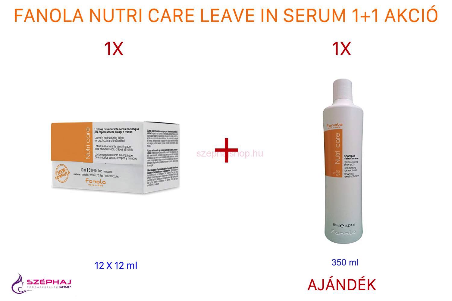 FANOLA Nutri Care Leave-In Restructuring Serum 12 x 12 ml 1+1 AKCIÓ