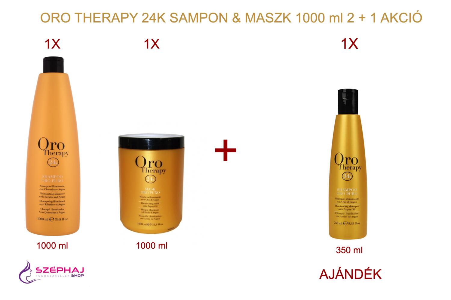 FANOLA Oro Therapy Shampoo & Mask 1000 ml 2+1 AKCIÓ