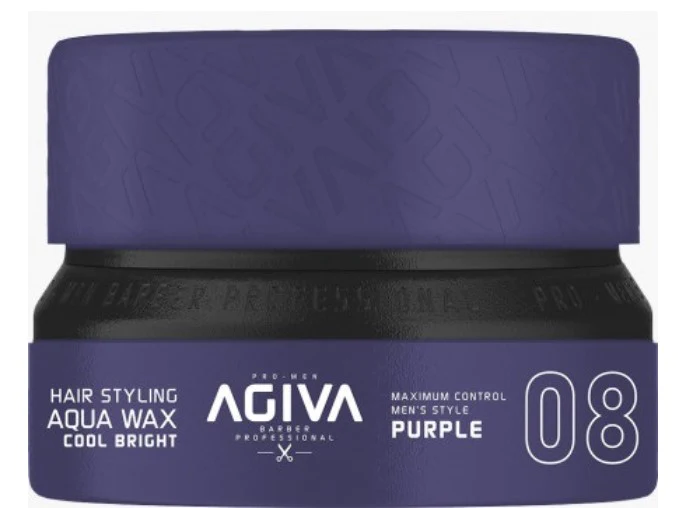 AGIVA 08 Hair Styling Aqua Wax Cool Bright Purple 155 ml