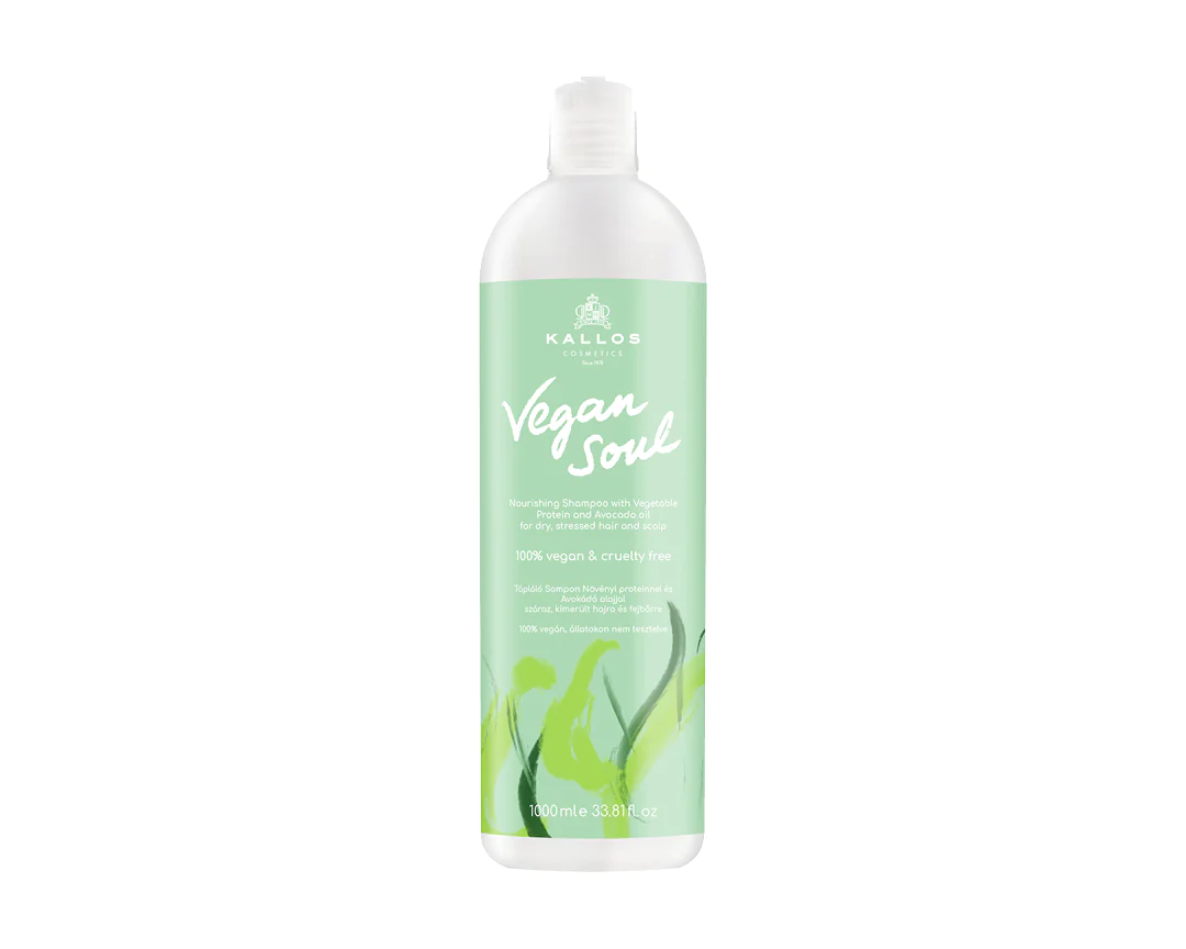 Vegan Soul Tápláló Sampon Növényi ptoteinnel és Avokádó olajjal 1000 ml