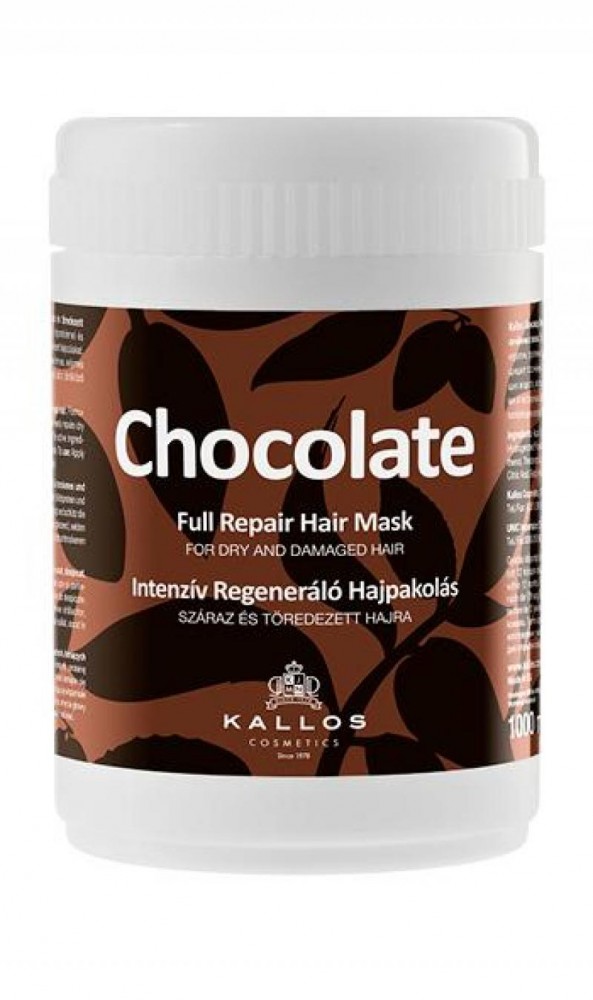 KALLOS Chocolate intenzív regeneráló hajpakoló 1000 ml 