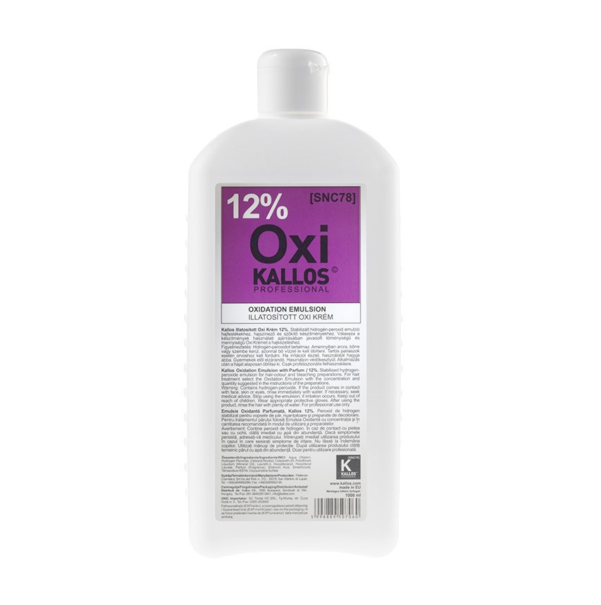 Kallos illatosított oxi krém 12% 1000 ml