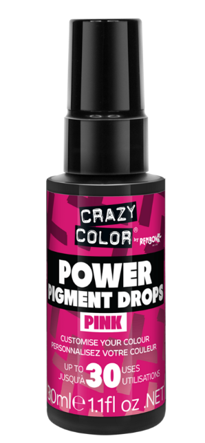 Crazy Color Power Pigment Drops Pink 30 ml