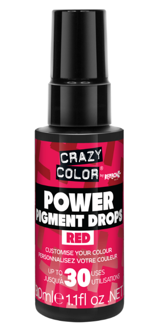 Crazy Color Power Pigment Drops Red 30 ml