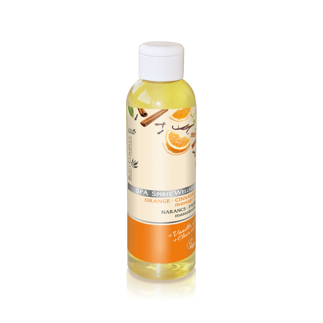 Lady Stella SPA Spirit Wellness narancs-fahéj masszázsolaj 250 ml  + ajándék adagoló pumpa